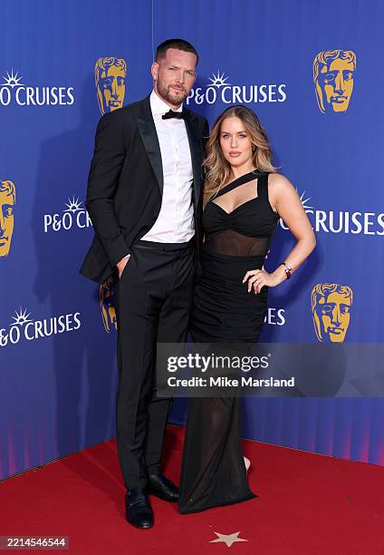 Lewis Burton and Lottie Tomlinson attend the 2025 BAFTA Television Awards with P&O Cruises at The Royal Festival Hall on May 11, 2025 in London,...