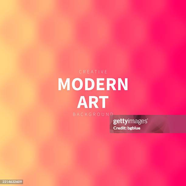 blurred abstract geometric background - trendy orange gradient - fish scale texture stock illustrations