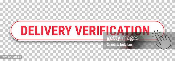 Verify Call Button Delivery Verification 3d Click Web Button With Hand Cursor On Blank ...