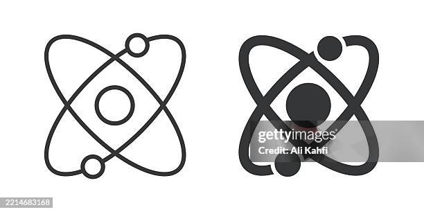 science thin line and glyph solid icon. editable stroke and perfect pixel isolated on transparent background - computer programming student stock illustrations