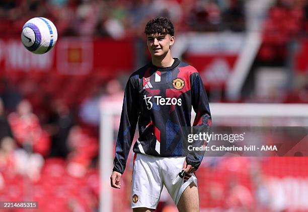 Tyler Fredricson of Manchester United during the Premier League match between Manchester United FC and West Ham United FC at Old Trafford on May 11,...