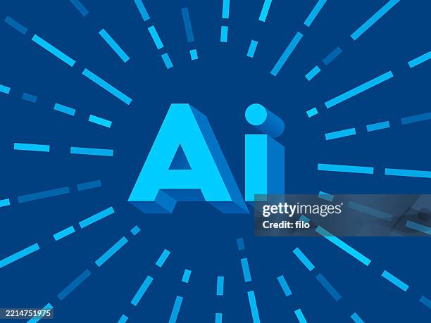 artificial intelligence concept - natural language processing stock illustrations