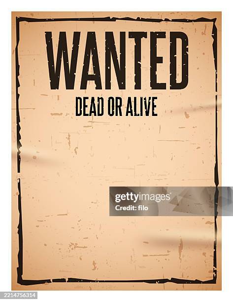 wanted poster vintage grunge background - wild west vintage movie poster stock illustrations