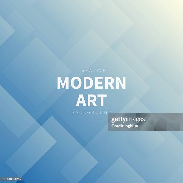 abstract background with squares and blue gradient - trendy geometric design - floating cubes stock illustrations