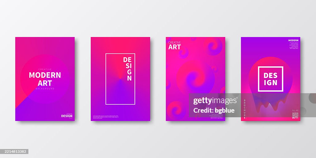 Brochure template layout, Pink cover design, business annual report, flyer, magazine