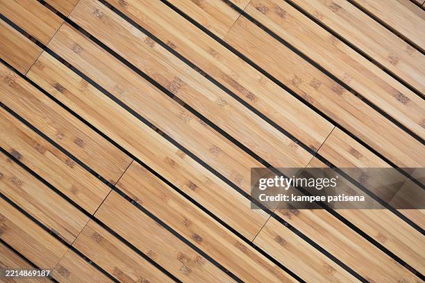 brown wood panel texture pattern background - wood deck top view stock pictures, royalty-free photos & images
