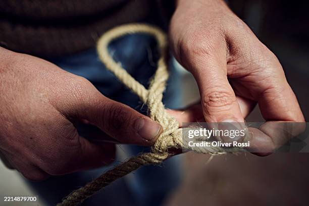Man Making Rope 149 Ropemaker Stock Photos, High-Res Pictures, and Images - Getty Images