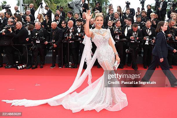 Hofit Golan attends the red carpet for the opening ceremony and "Partir Un Jour" screening at the 78th annual Cannes Film Festival at Palais des...