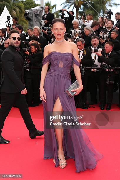 Anna Andres attends the red carpet for the opening ceremony and "Partir Un Jour" screening at the 78th annual Cannes Film Festival at Palais des...