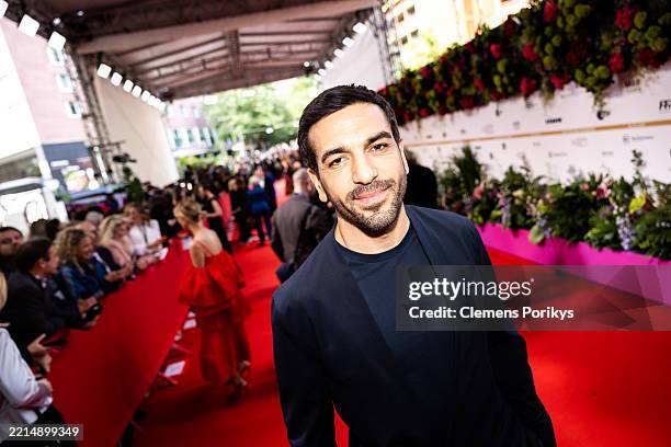 Elyas M'Barek attends for the 75th Lola German Film Award at Theater am Potsdamer Platz on May 9, 2025 in Berlin, Germany.