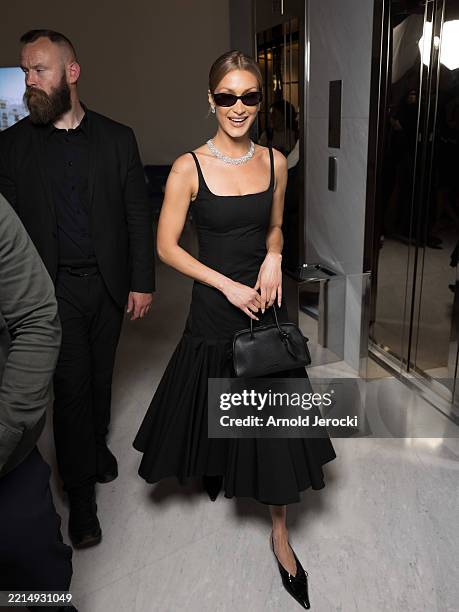 Bella Hadid is seen during day one of the 78th Cannes Film Festival on May 13, 2025 in Cannes, France.