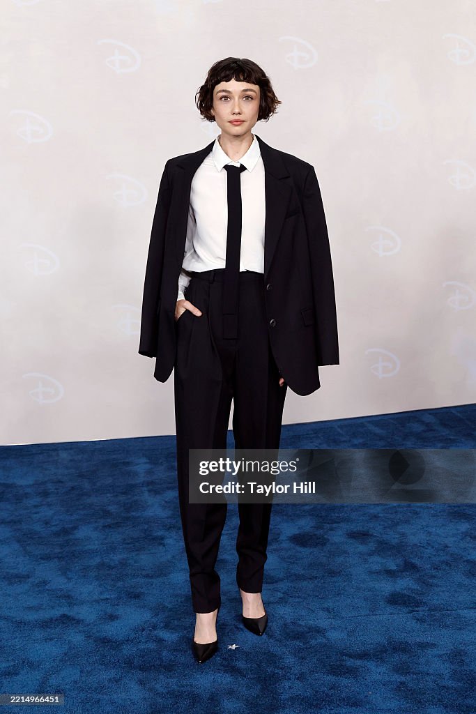 Sydney Chandler Attends The 2025 Disney Upfront At Javits Center On sydney-chandler-attends-the-2025-disney-upfront-at-javits-center-on