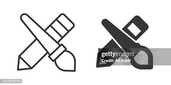 Tools thin line and glyph solid icon. Editable stroke and perfect pixel isolated on transparent background Tools thin line and glyph solid icon. Editable stroke and perfect pixel isolated on transparent background