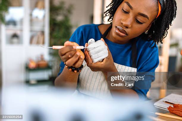 how to sculpt a human hand. - side hustle stock pictures, royalty-free photos & images