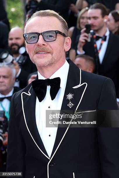Simon Pegg attends the "Mission Impossible - The Final Reckoning" red carpet at the 78th annual Cannes Film Festival at Palais des Festivals on May...