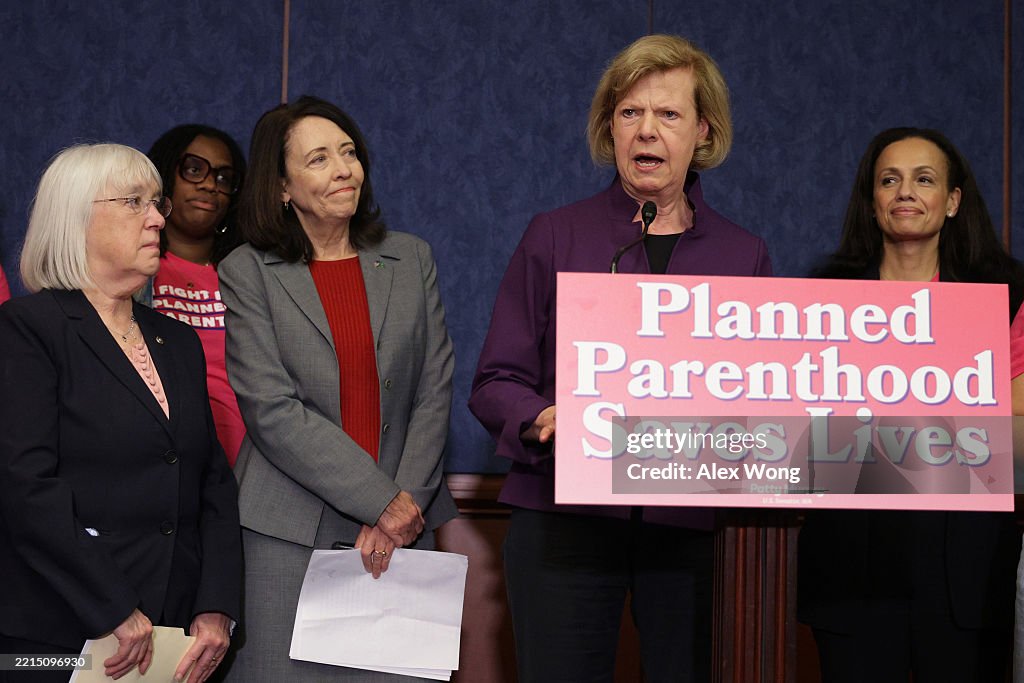 Sen. Patty Murray Holds News Conference On Republican Budget Cuts To Planned Parenthood And Medicaid