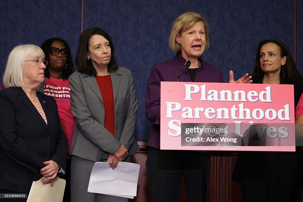 Sen. Patty Murray Holds News Conference On Republican Budget Cuts To Planned Parenthood And Medicaid