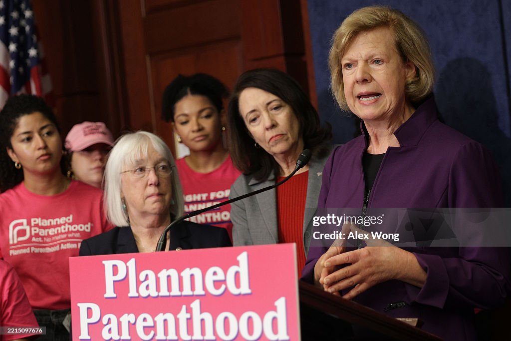 Sen. Patty Murray Holds News Conference On Republican Budget Cuts To Planned Parenthood And Medicaid