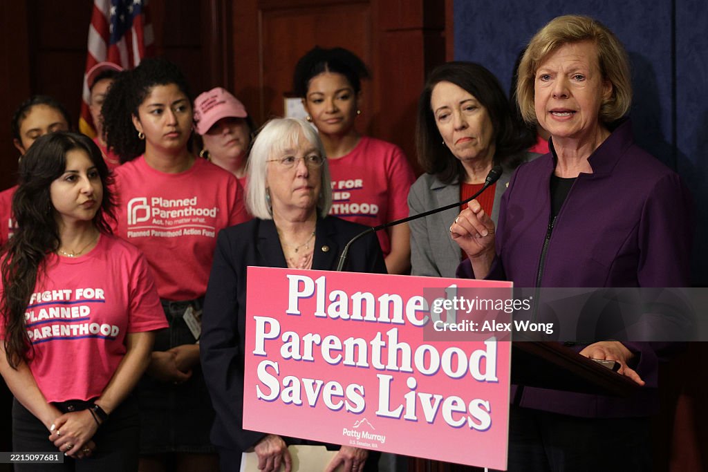 Sen. Patty Murray Holds News Conference On Republican Budget Cuts To Planned Parenthood And Medicaid