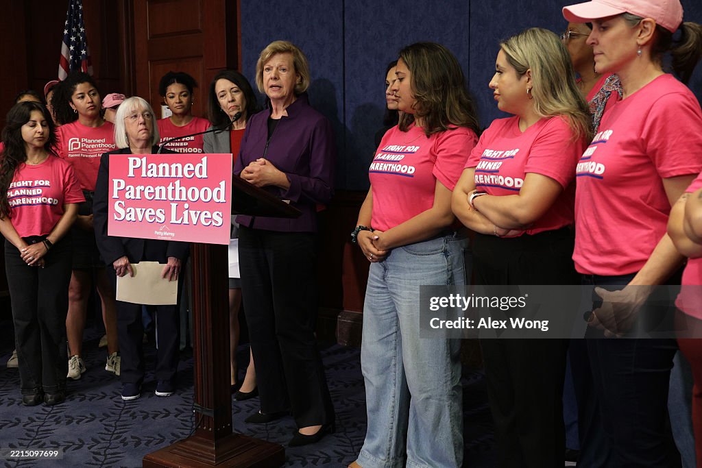 Sen. Patty Murray Holds News Conference On Republican Budget Cuts To Planned Parenthood And Medicaid