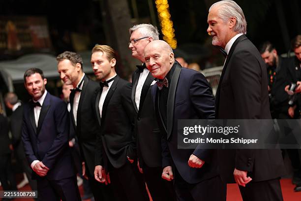 Kevin Chneiweiss, Anatoliy Beliy, Aleksandr Kuznetsov, Sergei Loznitsa, Aleksandr Filippenko and Vytautas Kaniusonis attend the "Two Prosecutors" red...