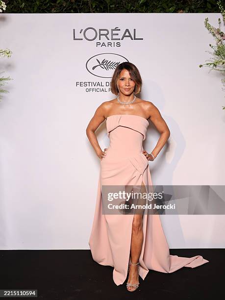 Jury Member Halle Berry attends L'Oreal Paris dinner in honor of women in cinema on May 14, 2025 in Cannes, France.