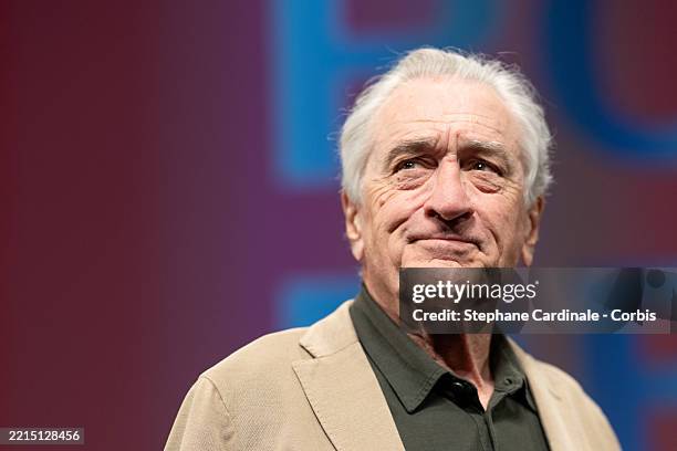 Robert De Niro during the rendez-vous with Robert De Niro at the 78th annual Cannes Film Festival at Salle Debussy on May 14, 2025 in Cannes, France.