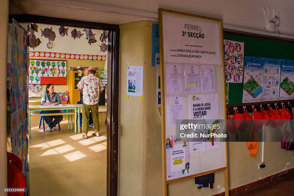 Population In Portugal Going To Vote To The National Assembly After The Government Falls