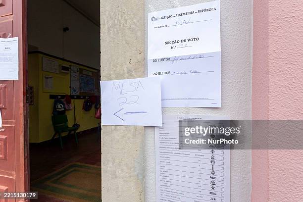 Person waits to vote in Lisbon, Portugal, on May 18, 2025.