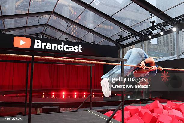 Rob Gronkowski attends YouTube Brandcast 2025 at David Geffen Hall on May 14, 2025 in New York City.