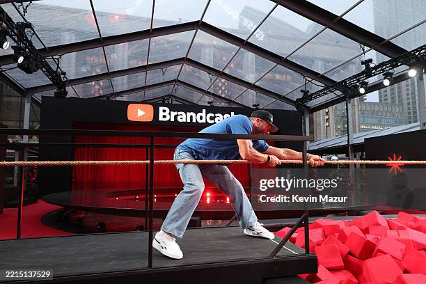 Rob Gronkowski attends YouTube Brandcast 2025 at David Geffen Hall on May 14, 2025 in New York City.