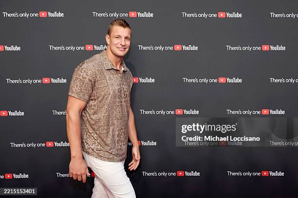 Rob Gronkowski attends YouTube Brandcast 2025 at David Geffen Hall on May 14, 2025 in New York City.