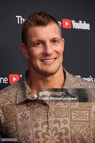 Rob Gronkowski attends YouTube Brandcast 2025 at David Geffen Hall on May 14, 2025 in New York City.