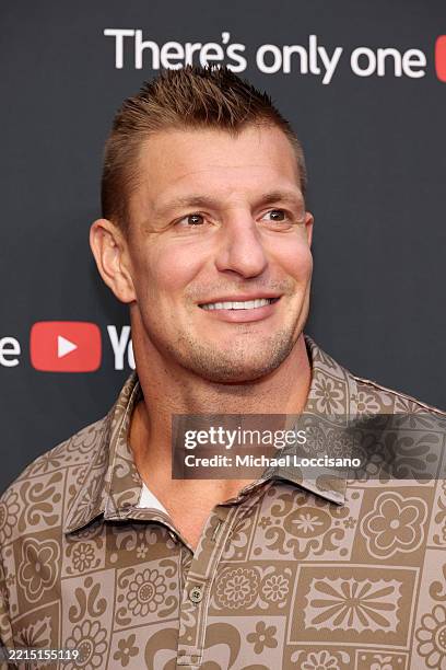 Rob Gronkowski attends YouTube Brandcast 2025 at David Geffen Hall on May 14, 2025 in New York City.