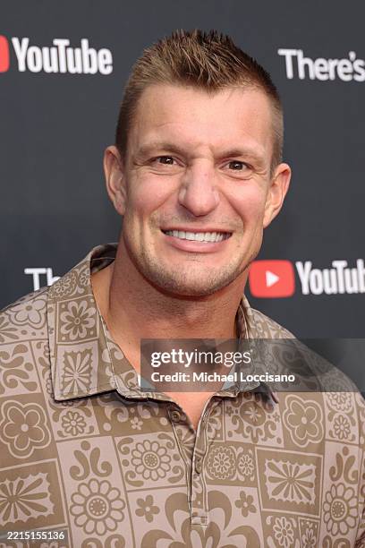 Rob Gronkowski attends YouTube Brandcast 2025 at David Geffen Hall on May 14, 2025 in New York City.