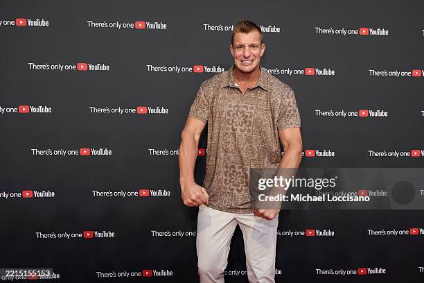 Rob Gronkowski attends YouTube Brandcast 2025 at David Geffen Hall on May 14, 2025 in New York City.