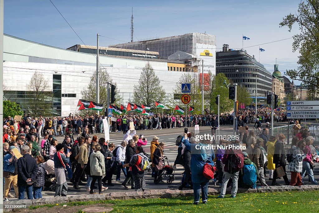 Protest Against The Government In Helsinki, Finland