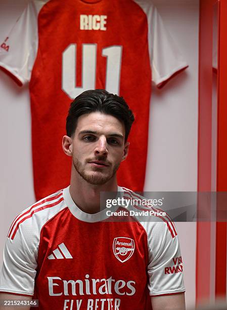 Arsenal Kit Rice Declan Rice of Arsenal during the Adidas Arsenal 25-26 kit shoot at ...