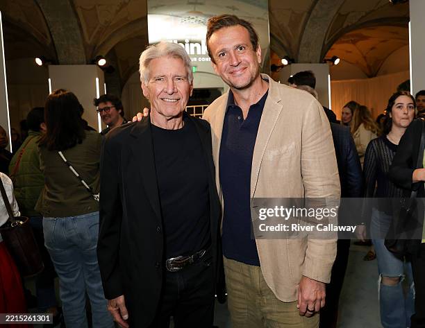 Harrison Ford, Jason Segel at Apple TV+'s "Shrinking" Emmy FYC House special event held at The Hollywood Athletic Club on May 18, 2025 in Los...