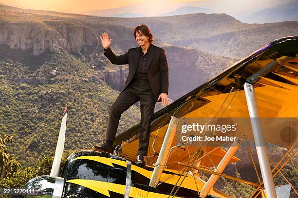 Tom Cruise attends the "Mission: Impossible - The Final Reckoning" Global Premiere in Leicester Square on May 15, 2025 in London, England.