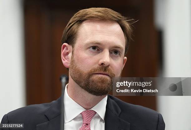 Federal Trade Commission Chairman Andrew Ferguson testifies before the House Appropriations Committee Subcommittee on Financial Services and General...
