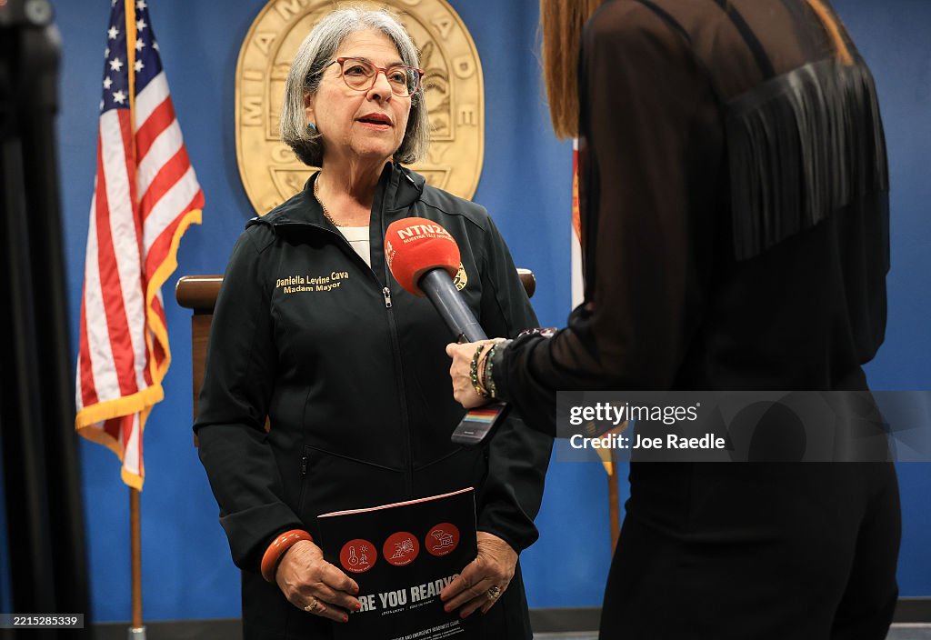 Miami-Dade Mayor Daniella Levine Cava Holds Hurricane Preparedness News Conference