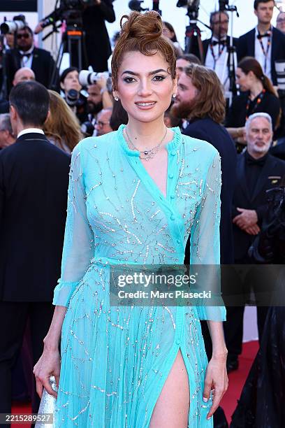 Blanca Blanco attends the "Dossier 137" " red carpet at the 78th annual Cannes Film Festival at Palais des Festivals on May 15, 2025 in Cannes,...