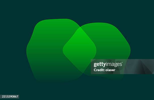 two overlapping green shapes create a harmonious gradient effect on a dark background, offering a modern, fluid design. - playing monopoly stock illustrations