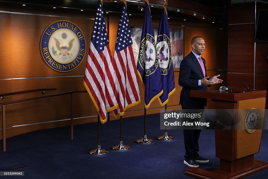 House Minority Leader Jeffries Holds Capitol Hill Press Conference