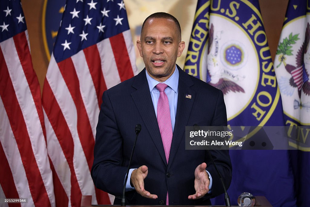House Minority Leader Jeffries Holds Capitol Hill Press Conference
