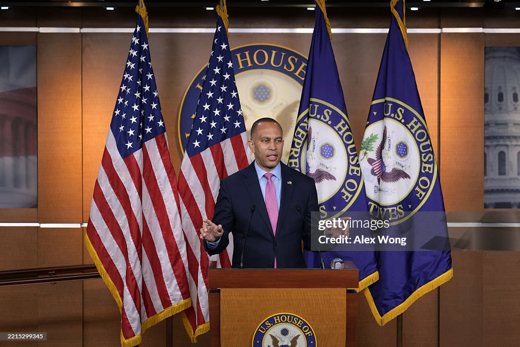 House Minority Leader Jeffries Holds Capitol Hill Press Conference