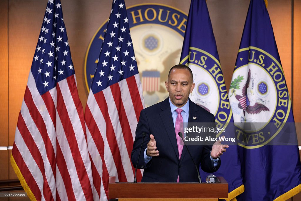 House Minority Leader Jeffries Holds Capitol Hill Press Conference