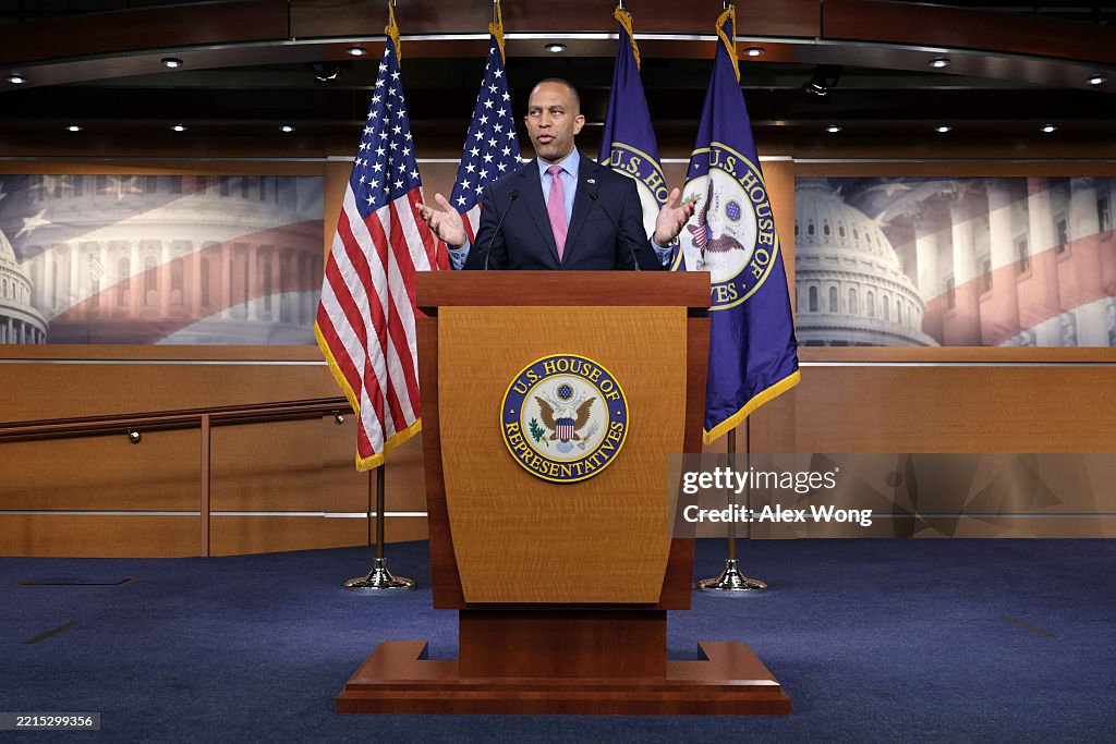 House Minority Leader Jeffries Holds Capitol Hill Press Conference