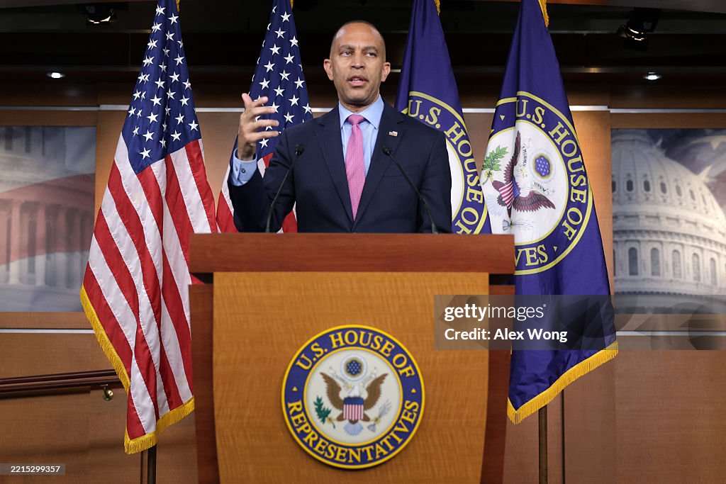 House Minority Leader Jeffries Holds Capitol Hill Press Conference